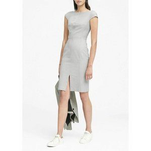 Banana Republic Light Gray Midi Dress
